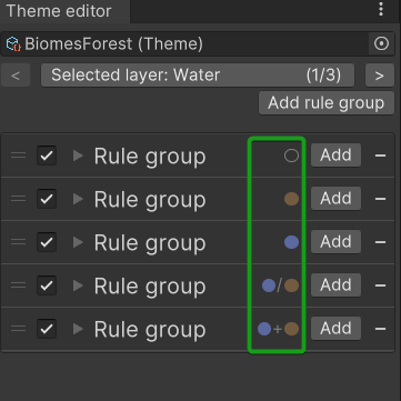 Rule group biomes